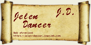 Jelen Dancer vizit kartica